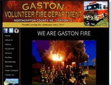 Tablet Screenshot of gastonvfd.org
